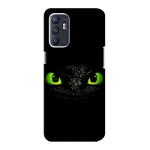 Чехол дракон Беззубик для Oppo Reno6 4G (Глаза Беззубика)