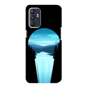 Літній Чохол на Oppo Reno6 4G (Синій Водоспад)