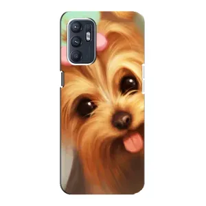 Чохол (ТПУ) Милі песики для Oppo Reno6 4G (Йоркширський тер'єр)