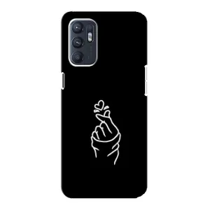 Чехлы (Знак сердечка) на Oppo Reno6 4G (Знак Сердечка)