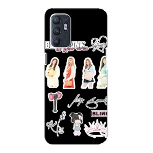 Чехлы с картинкой для Oppo Reno6 5G (Арт блэкпинг)