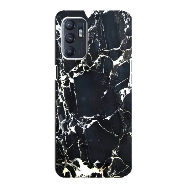 Чехол с рисунком «Чёрный мрамор» для OPPO Reno6 5G Чехол с рисунком «Чёрный мрамор» для OPPO Reno6 5G