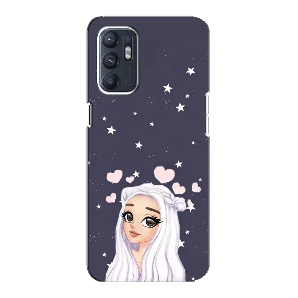 Чехол с рисунком «Девушка и сердечки» для OPPO Reno6 5G Чехол с рисунком «Девушка и сердечки» для OPPO Reno6 5G