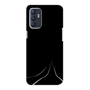 Чехол с картинками на черном фоне для Oppo Reno6 5G (Дорога)