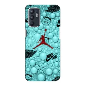 Силіконовый Чохол Nike Air Jordan на Оппо Рено 6 (5G) (Джордан Найк)