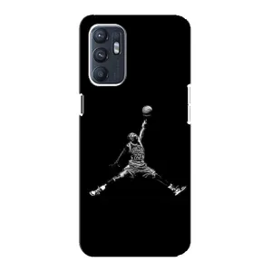 Силіконовый Чохол Nike Air Jordan на Оппо Рено 6 (5G) (Джордан)