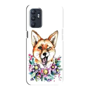 Чехол с Лисичкой для Oppo Reno6 5G (Хитрая лиса)