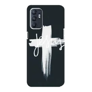 Чехлы для Оппо Рено 6 (5G) (Крест Иисуса) (Jesus)