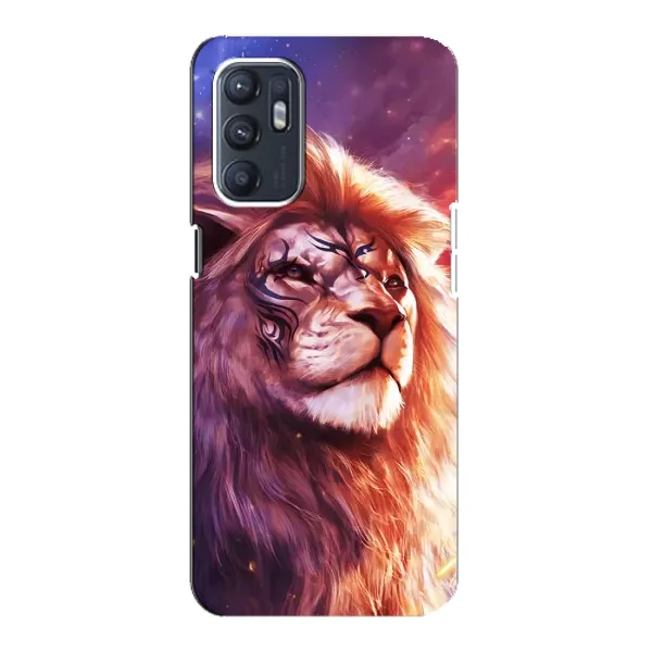 Чехол с рисунком «Красочный ЛЕВ» для OPPO Reno6 5G Чехол с рисунком «Красочный ЛЕВ» для OPPO Reno6 5G