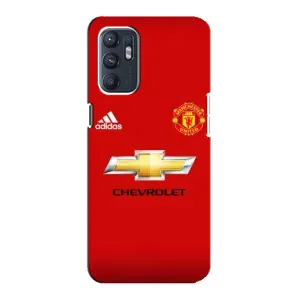 Силиконовые Чехлы принт Футбол на Oppo Reno6 5G (Man United)