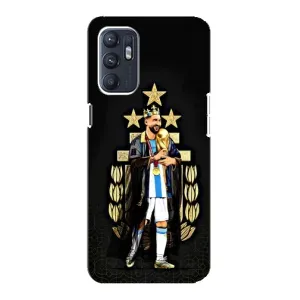 Чехлы Лео Месси Аргентина для Oppo Reno6 5G (Месси король)