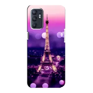 Чехол с Эйфелевой башней на Oppo Reno6 5G (Париж башня)