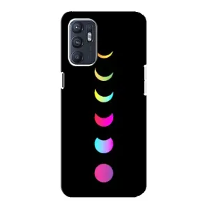 Чохол (ТПУ) з планетами на Oppo Reno6 5G (Повнолуння)