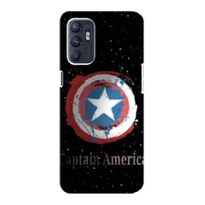 Чехол с Щитом Капитана Америки на Oppo Reno6 5G (Щит Капитана)