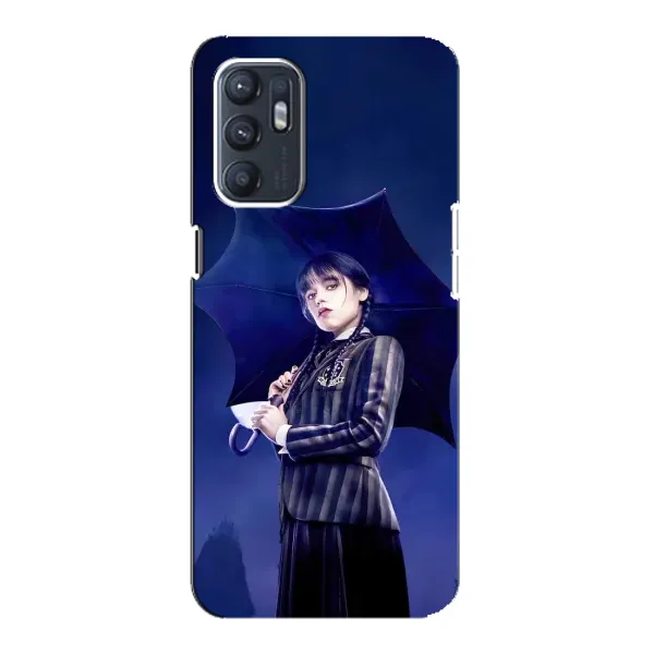 Чехол с рисунком «Уэнсдей с зонтом» для OPPO Reno6 5G Чехол с рисунком «Уэнсдей с зонтом» для OPPO Reno6 5G