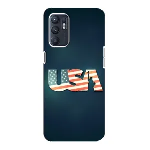 Чохол Прапор USA для Oppo Reno6 5G (USA)