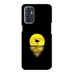Летний Чехол на Oppo Reno6 5G (Желтый Закат)