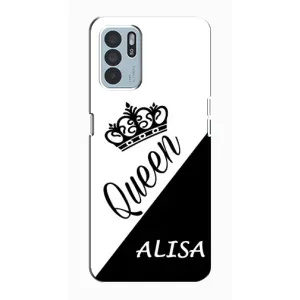 Именные Женские Чехлы для Oppo Reno6 Z (ALISA)