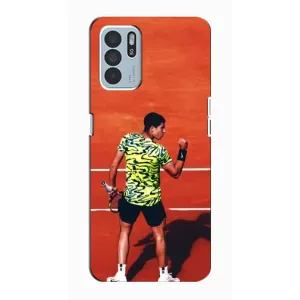 Чехлы с принтом Спортивная тематика для Oppo Reno6 Z (Алькарас Теннисист)
