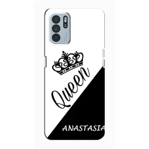 Именные Женские Чехлы для Oppo Reno6 Z (ANASTASIYA)