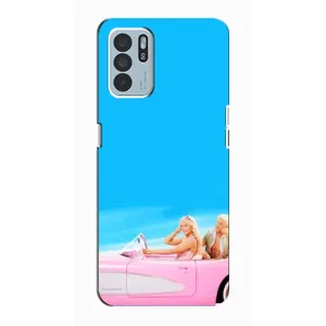 Силиконовый Чехол Барби Фильм на Oppo Reno6 Z (Барби и Кен)