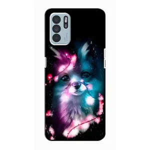 Чохол з Лисичкою для Oppo Reno6 Z (Чорна лисиця)