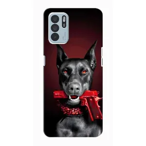 Чохол ДОБЕРМАН для Oppo Reno6 Z (Доберман злий)