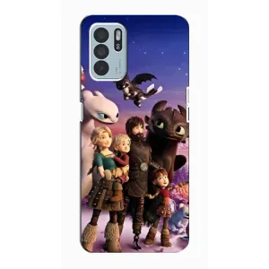Чехол дракон Беззубик для Oppo Reno6 Z (Герои дракона)