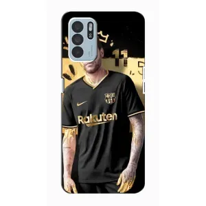 Силиконовый Чехол Oppo Reno6 Z (Gold Neymar)