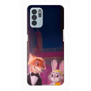 Силиконовый чехол с принтом Зоотрополіс для Oppo Reno6 Z (Главные герои)