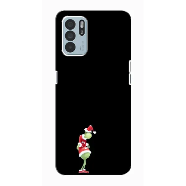 Чехол с рисунком «Гринч на чорном» для OPPO Reno6 Z Чехол с рисунком «Гринч на чорном» для OPPO Reno6 Z