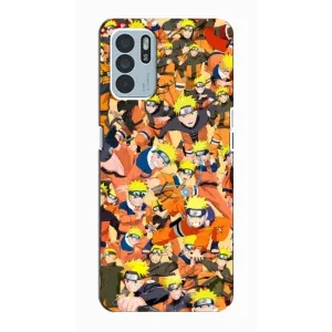 Чехлы с принтом Наруто на Oppo Reno6 Z (Коллаж Наруто)