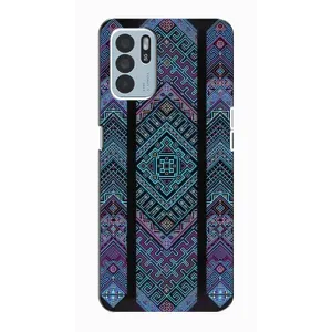 Силиконовый Чехол на Oppo Reno6 Z (Крутой орнамент)