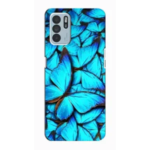 Силіконовий бампер з картинкою звірів для Oppo Reno6 Z (Крила метеликів)