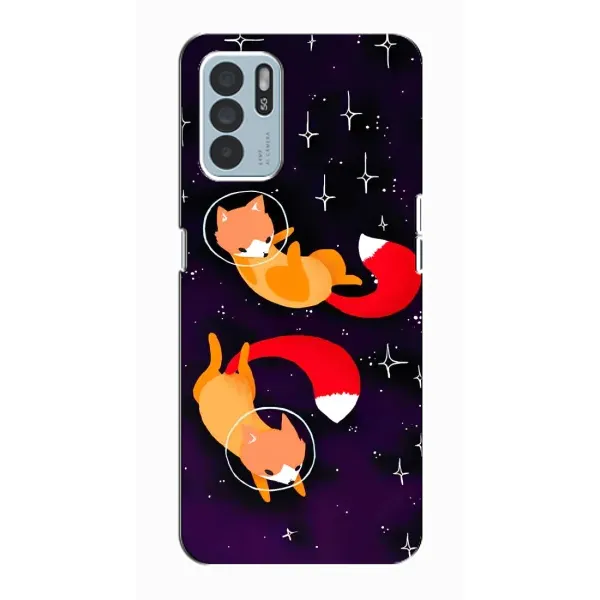 Чехол с рисунком «Лисы» для OPPO Reno6 Z Чехол с рисунком «Лисы» для OPPO Reno6 Z