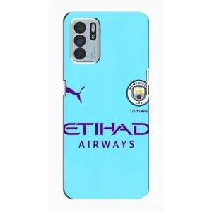 Силиконовые Чехлы принт Футбол на Oppo Reno6 Z (Man City)