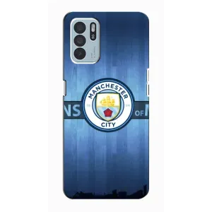 Силиконовые Чехлы принт Футбол на Oppo Reno6 Z (ManCity)