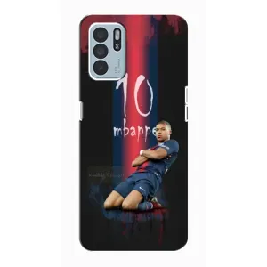 Чехол (TPU) с Футболистом на Oppo Reno6 Z (MBAPPE 10)