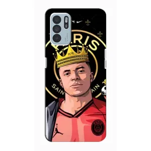 Чехол (TPU) с Футболистом на Oppo Reno6 Z (Mbappe King)