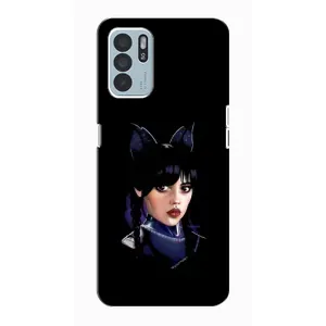 Чехлы с принтом Уэнсдей на Oppo Reno6 Z (Милая Уэнсдей)