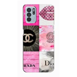 Чехол (Dior, Prada, YSL, Chanel) для Oppo Reno6 Z (Модница)