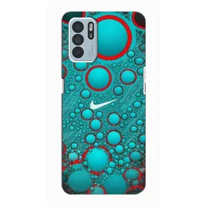 Силіконовый Чохол на Oppo Reno6 Z з картинкою НАЙК (Найк зелений)