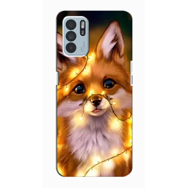 Чехол с рисунком «Новогодний лисенок» для OPPO Reno6 Z Чехол с рисунком «Новогодний лисенок» для OPPO Reno6 Z
