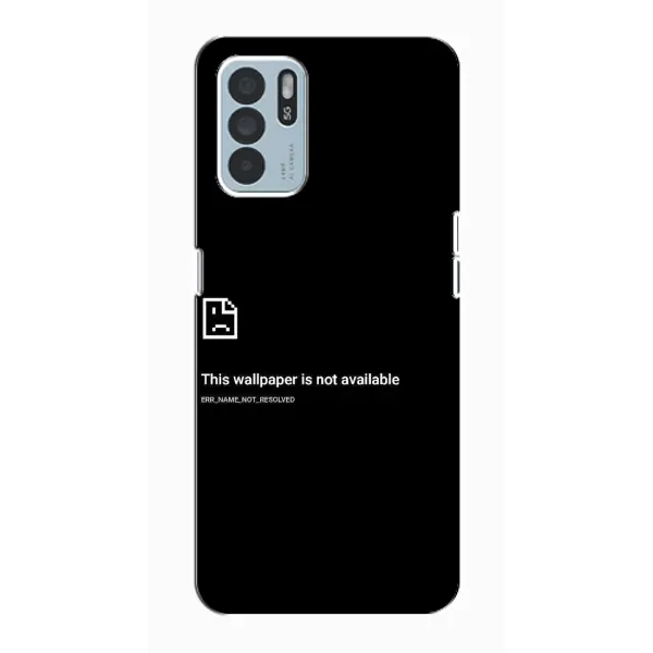 Чехол с рисунком «Ошибка» для OPPO Reno6 Z