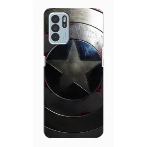 Чохол с Щітом Капітана Америки на Oppo Reno6 Z (Ретро Щит Капітана)