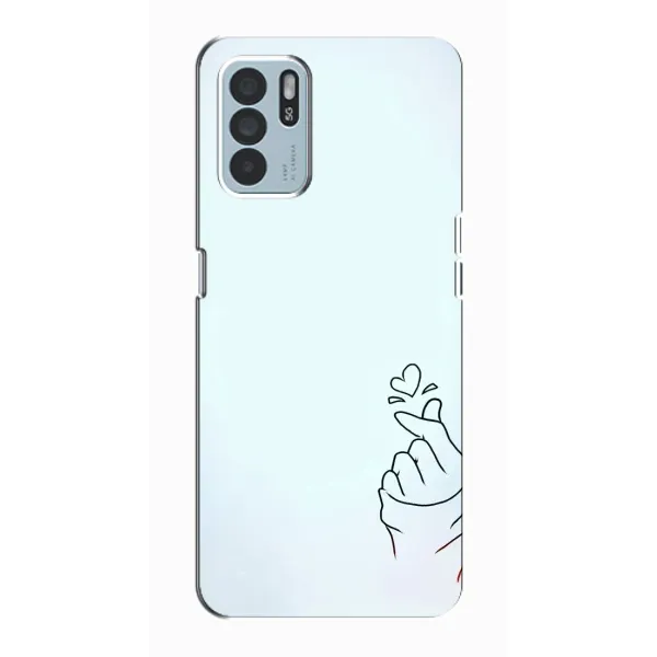 Чехол с рисунком «Сердце на голубом» для OPPO Reno6 Z Чехол с рисунком «Сердце на голубом» для OPPO Reno6 Z