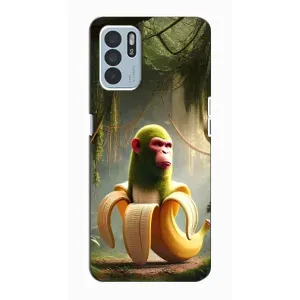 Чехол с мемами тралалело тралала для Oppo Reno6 Z (Шимпанзини бананини)