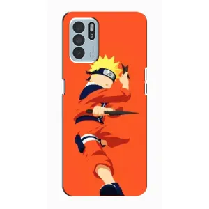 Чехлы с принтом Наруто на Oppo Reno6 Z (Силуэт Наруто)