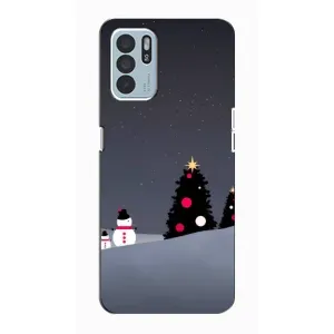 Чехлы на Новый Год Oppo Reno6 Z (Снеговички)