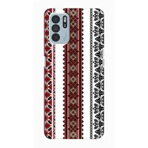 Силиконовый Чехол на Oppo Reno6 Z с картинкой Вышиванки (Вышиваночки)